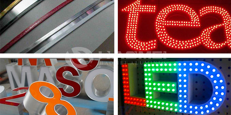 channel letters made of aluminium strip