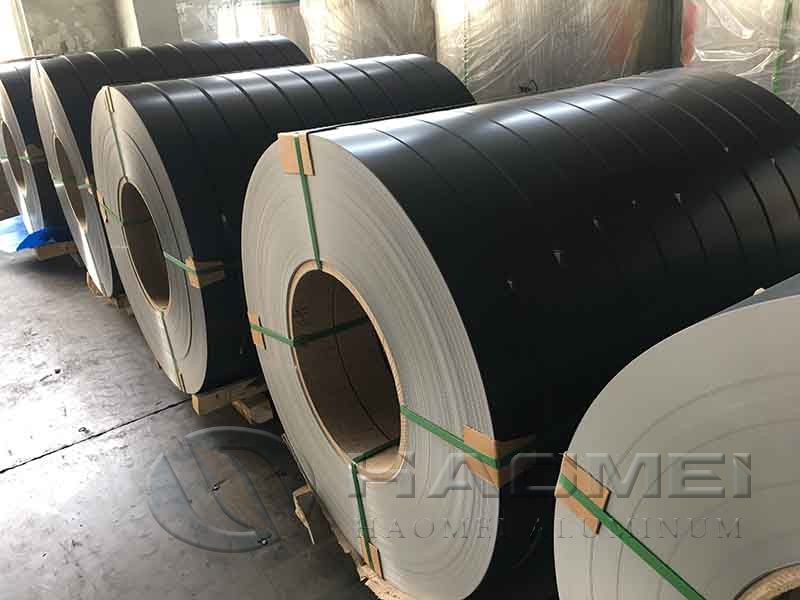 black aluminum strip roll