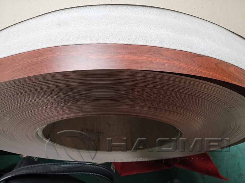 wood grain aluminium strip